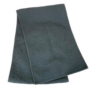 Williams-Sonoma Blue Matelasse Cotton Table Runner 16x108